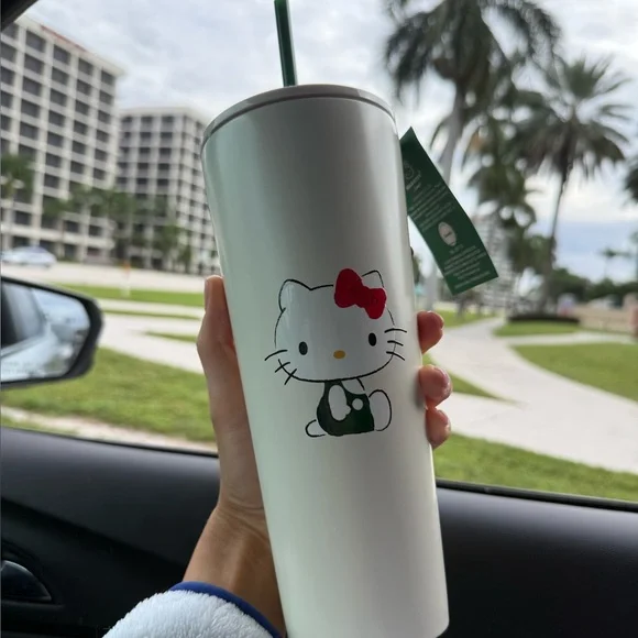 Starbucks X Hello Kitty tumbler bearista drop SHIPS SAME DAY limited edition - Picture 2 of 4